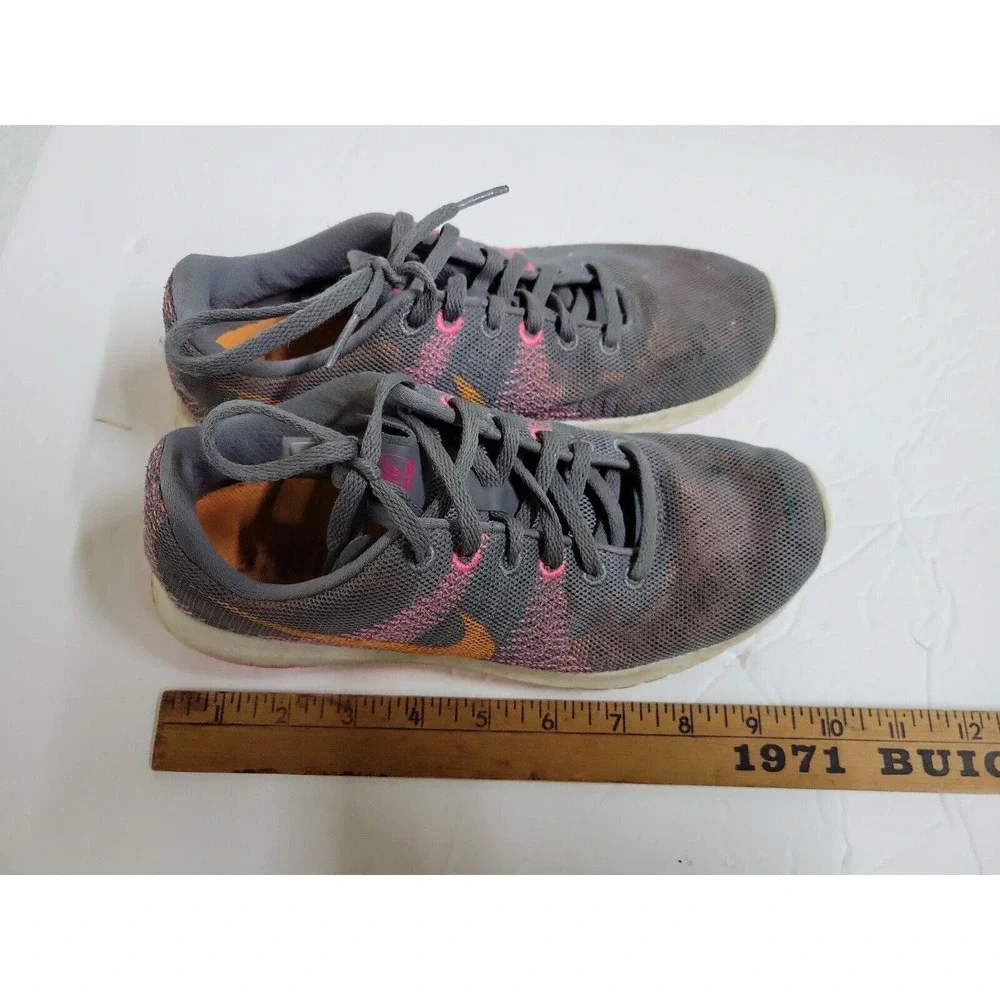 Nike Womens Flex Fury Shoes 705299-008 Gray Running Sneakers Sz 6.5